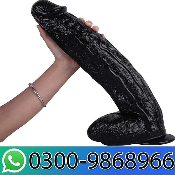11 Inch Realistic Big Black Dildo Sex Toy in pakistan