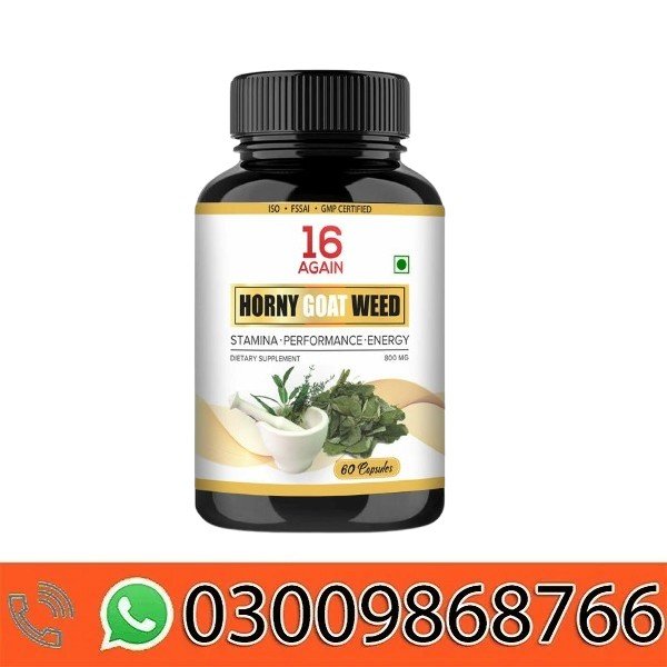16 Again Horny Goat Weed Capsules In Pakistan