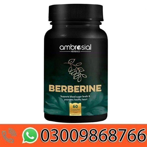 Ambrosial Berberine Hcl 500mg 60 Capsules In Pakistan