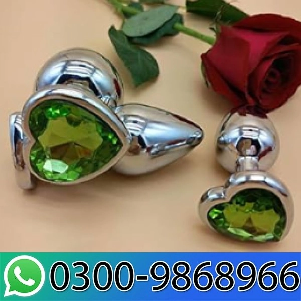 3Pcs Set Luxury Metal Butt Toys Heart In Pakistan