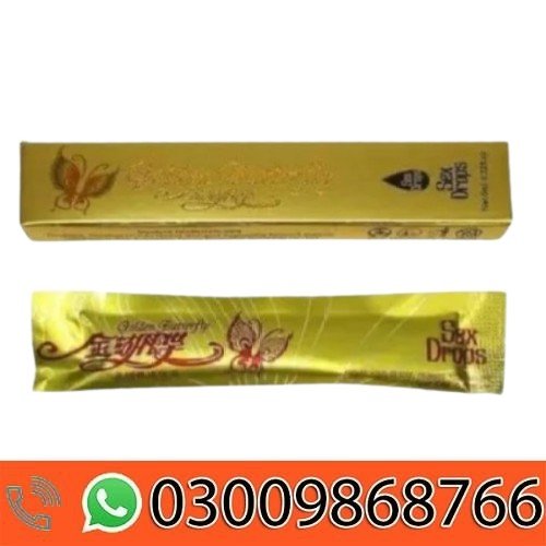 Golden Butterfly Sex Drops For Women in Pakistan