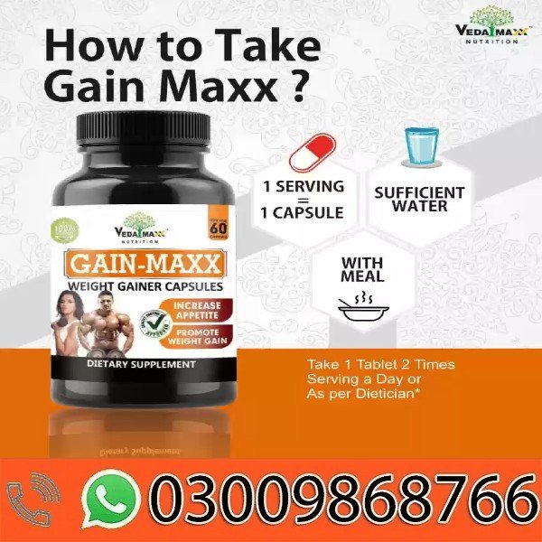 Gain-Maxx Weight Gainer Capsules In Pakistan