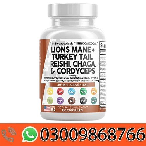 Lions Mane 3000mg 20in1 Mushroom Supplement Price In Pakistan