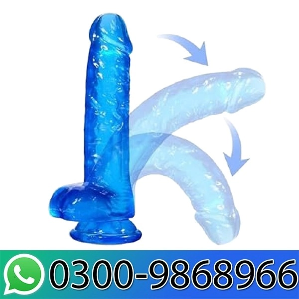 6.5 Inch Dildo With Balls Blue In Pakistan