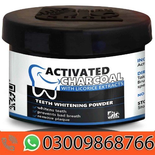 ACTIVATED CHARCOAL TEETH WHITENING