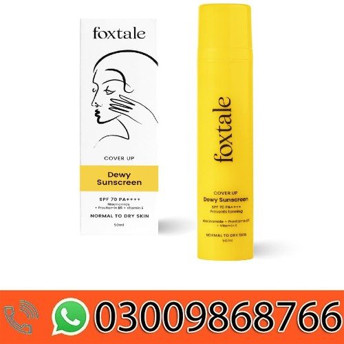 Foxtale Spf 70 Niacinamide Dewy Sunscreen Gel In Pakistan