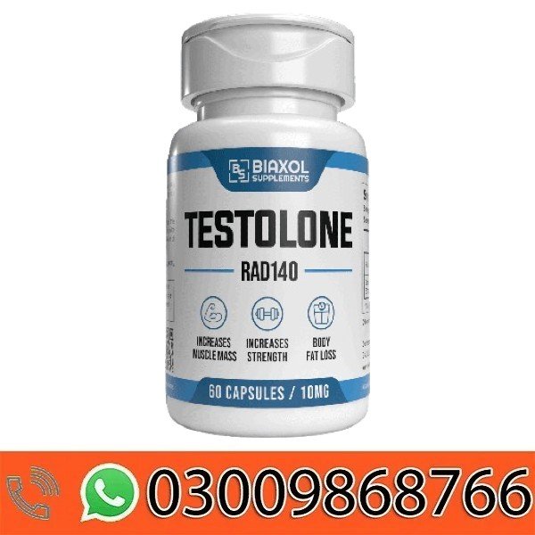 Testolone RAD140 10mg 60 Capsule Biaxol Supplement