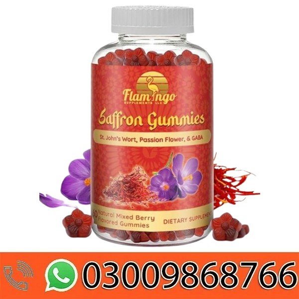 Flamingo Supplements Saffron Gummies In Pakistan