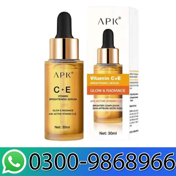 apk vitamin c+e brightening face serum in pakistan