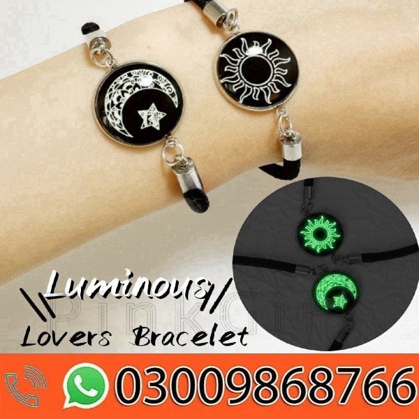 Sun and Moon Lovers Time Gem Luminous Couple Bracelets