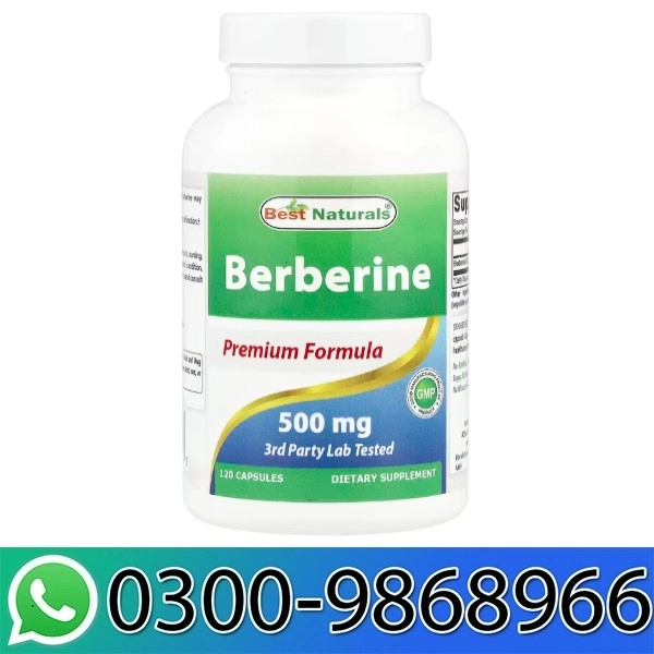 Best Naturals Berberine 500mg 120 Capsules In Pakistan