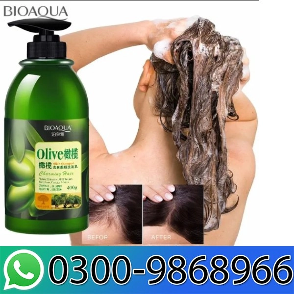 Bioaqua Natural Extraction Olive Anti Dandruff Silky Shampoo In Pakistan