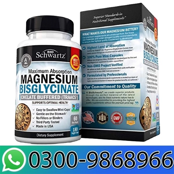 Bioschwartz Maximum Absorption Magnesium Bisglycinate In Pakistan
