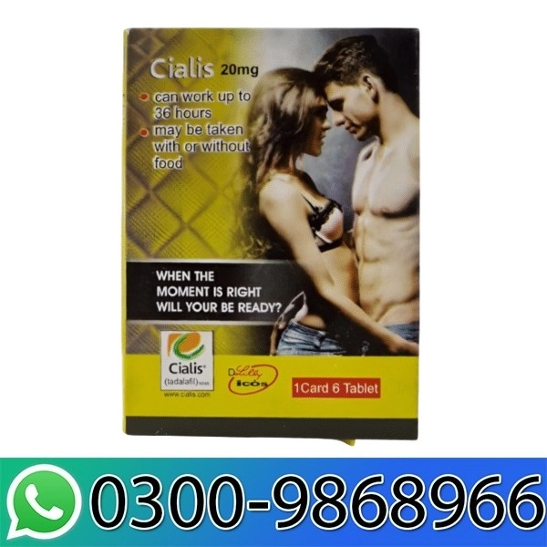 Cialis Pack of 6 Tablets Same Day Delivery in Lahore