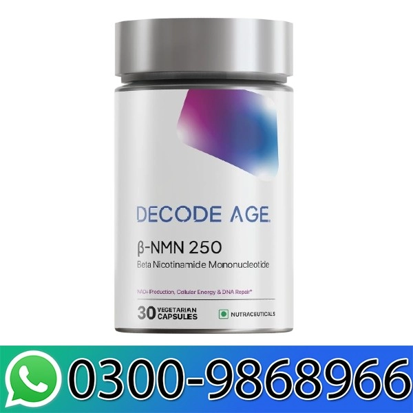Decode Age Beta NMN 250 Vegan Capsule In Pakistan