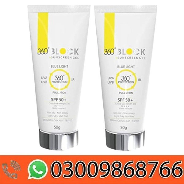 360 Block Sunscreen Gel Spf In Pakistan