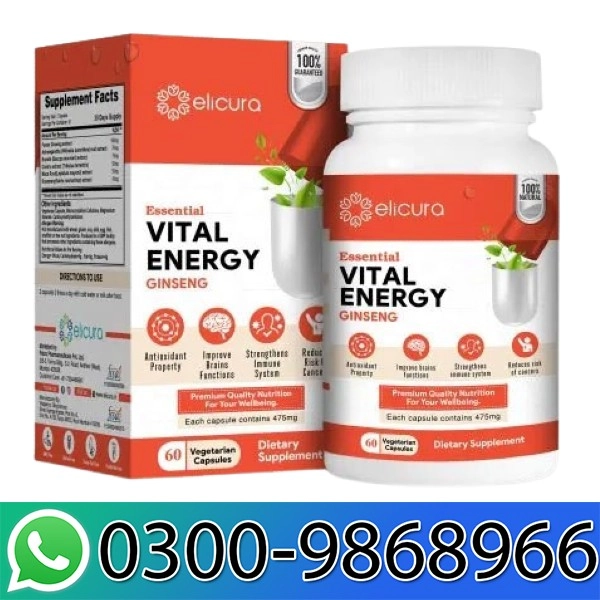 Elicura Vital Energy Capsule in Pakistan