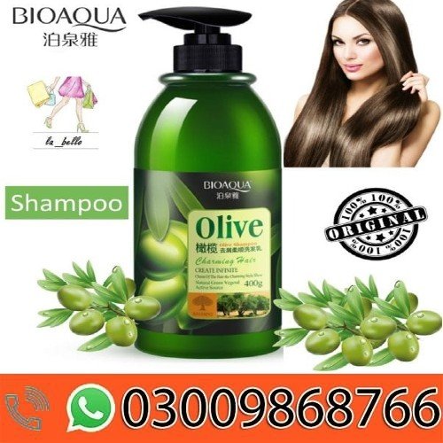 Bioaqua Natural Extraction Olive Anti Dandruff Silky Shampoo In Pakistan