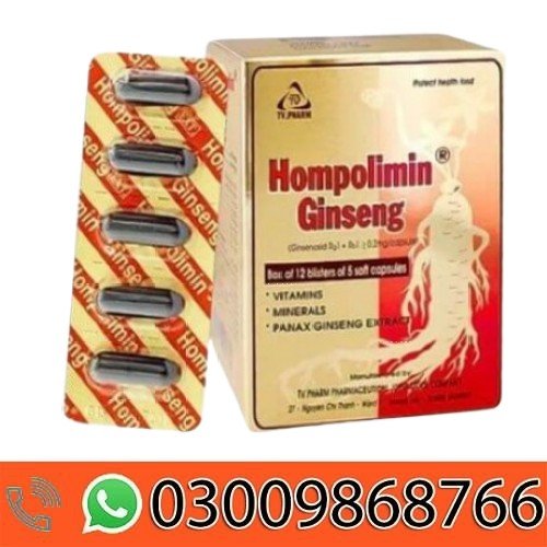 Homtamin ginseng Multivitamin Capsules in Pakistan