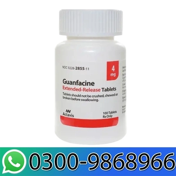 Guanfacine 4mg Tablets Price In Pakistan