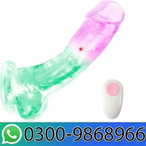 LeLuv Clear Green Realistic Glow Dildo In Pakistan