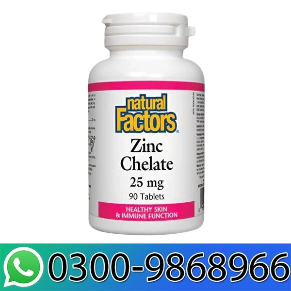 Natural Factors Zinc Chelate 25mg in Pakistan
