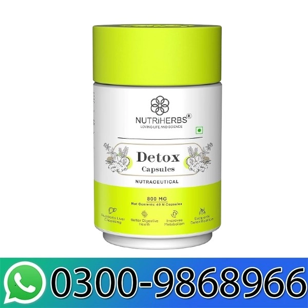 Nutriherbs Detox 800 Mg 60 Capsules In Pakistan