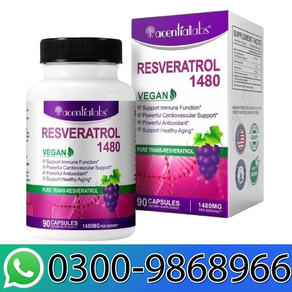 Purity Labs Pure Trans-Resveratrol with Quercetin In Pakistan