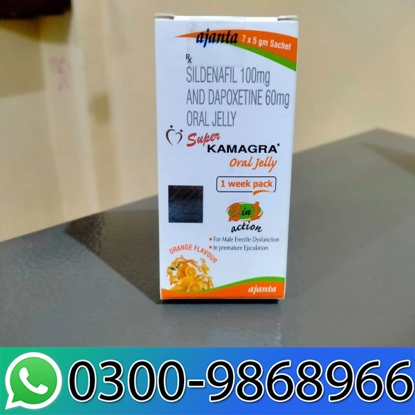 Sildenafil 100mg And Dapoxetine 60mg Oral Jelly in Pakistan