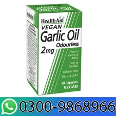 HealthAid Vegan Garlic Oil Odourless 2mg In Pakistan