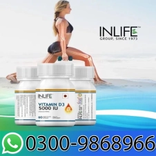 Inlife Vitamin D3 5000 I.U. Cholecalciferol Liquid Filled Capsule In Pakistan